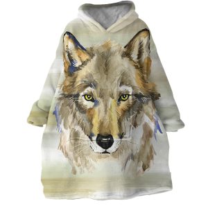 Wolf Hoodie Wearable Blanket WB0093 1