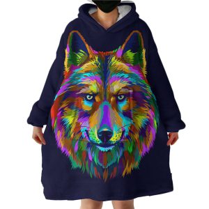 Wolf Hoodie Wearable Blanket WB0109
