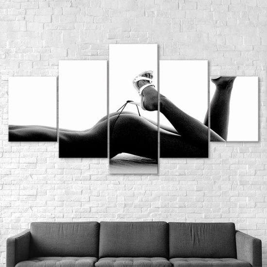 Woman Legs Romantic Scenery Canvas 5 Piece Five Panel Wall Print Modern Art Poster Wall Art Decor 2