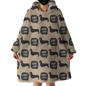 Woof Woof Hoodie Wearable Blanket WB1041