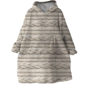 Wool Feel Hoodie Wearable Blanket WB1141 1