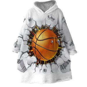 Wrecking Basketball Hoodie Wearable Blanket WB0006 1