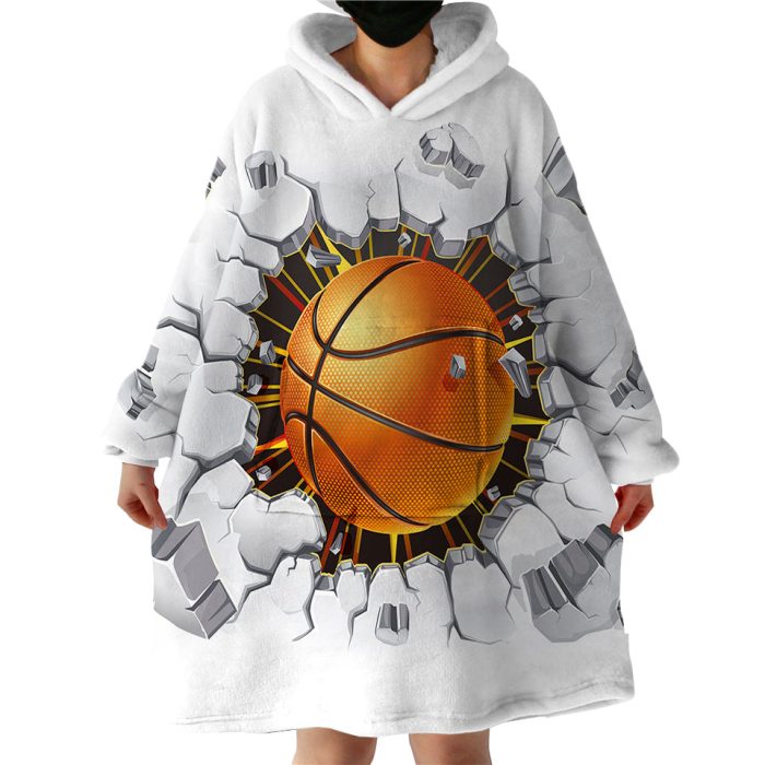Wrecking Basketball Hoodie Wearable Blanket WB0006
