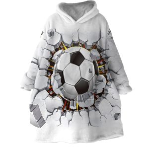 Wrecking Football Hoodie Wearable Blanket WB1869 1