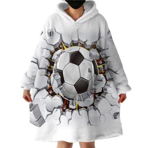 Wrecking Football Hoodie Wearable Blanket WB1869