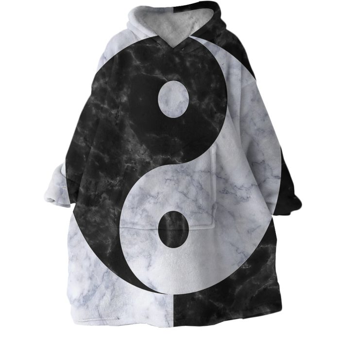 Yin Yang Hoodie Wearable Blanket WB1049 1