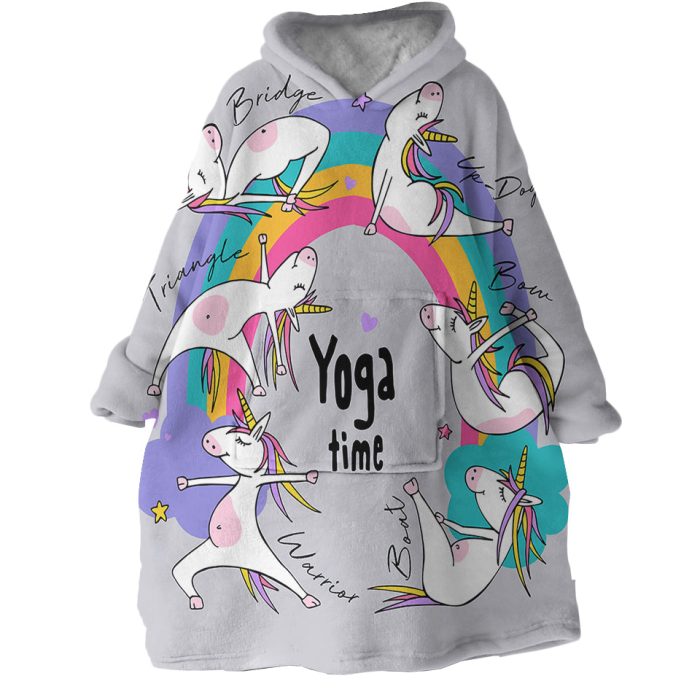Yoga Time Hoodie Wearable Blanket WB1874 1
