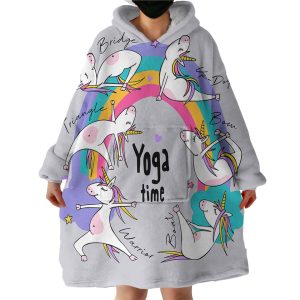 Yoga Time Hoodie Wearable Blanket WB1874