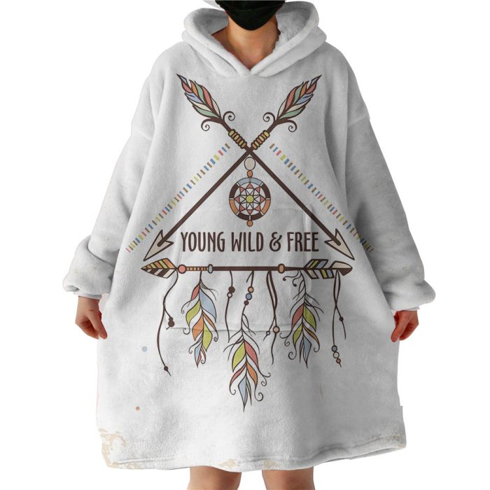 Young Wild & Free Hoodie Wearable Blanket WB0801