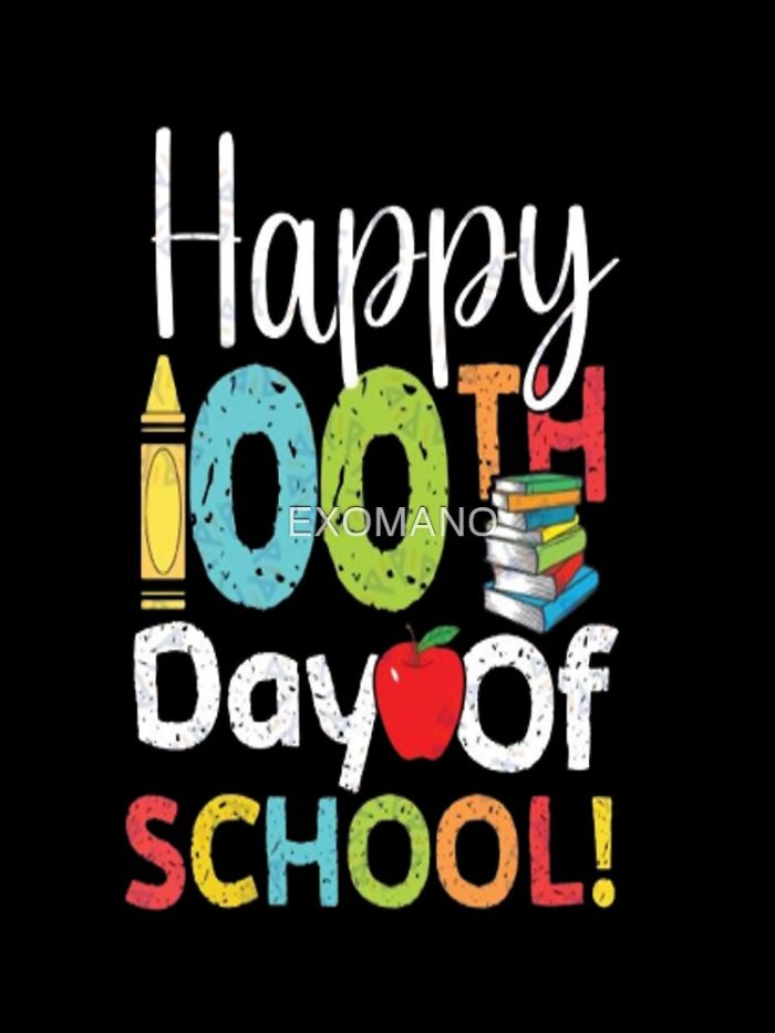 100 Day Of School Drawstring Bag DSB140 1