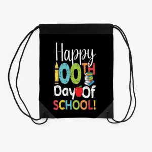 100 Day Of School Drawstring Bag DSB140 2