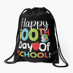 100 Day Of School Drawstring Bag DSB140