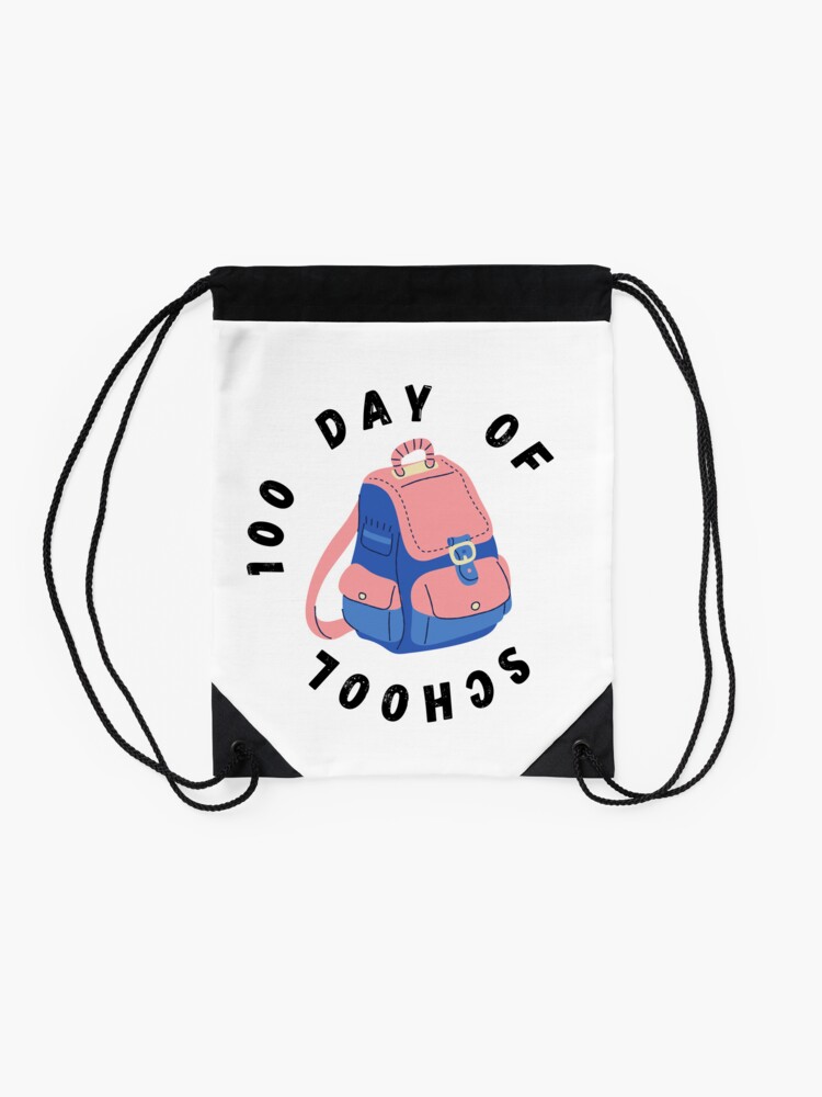 100-Day-Of-School-Drawstring-Bag-DSB740-2 100 Day Of School Drawstring Bag DSB740 2