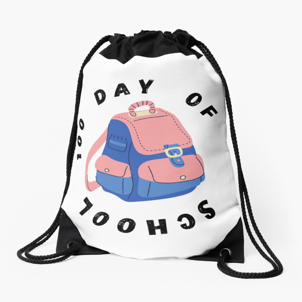 100 Day Of School Drawstring Bag DSB740