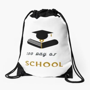 100 Day Of School Drawstring Bag DSB931