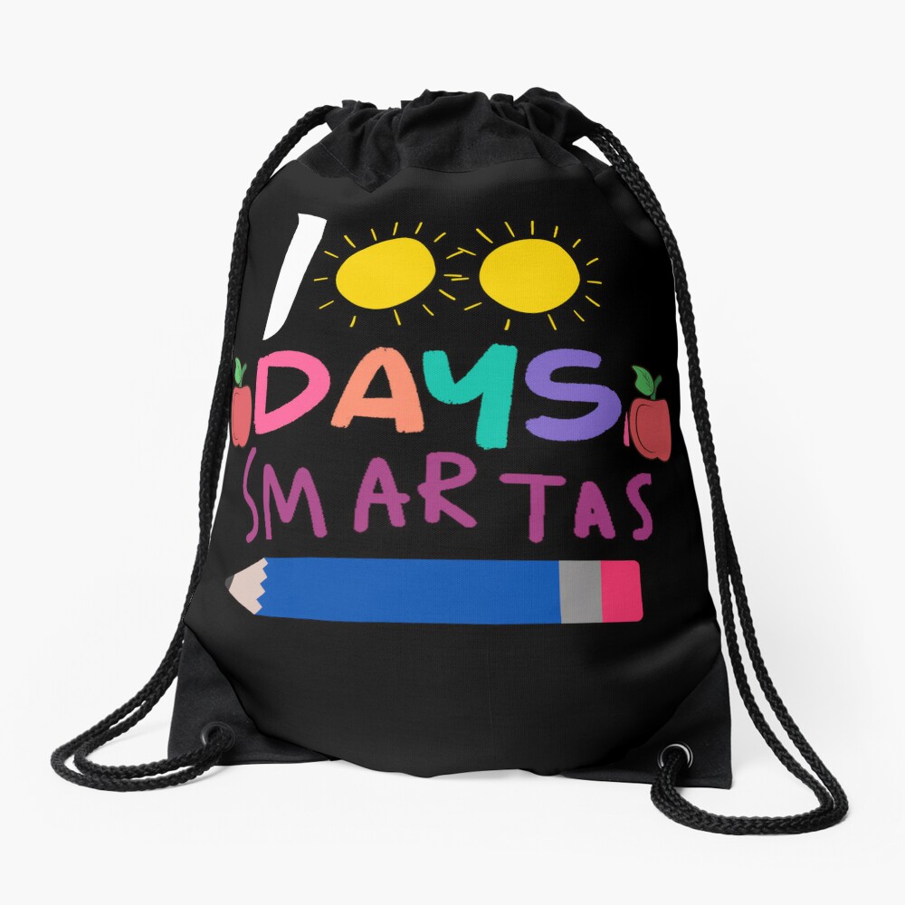 100 Day Of School Teacher T Chirts Drawstring Bag DSB798