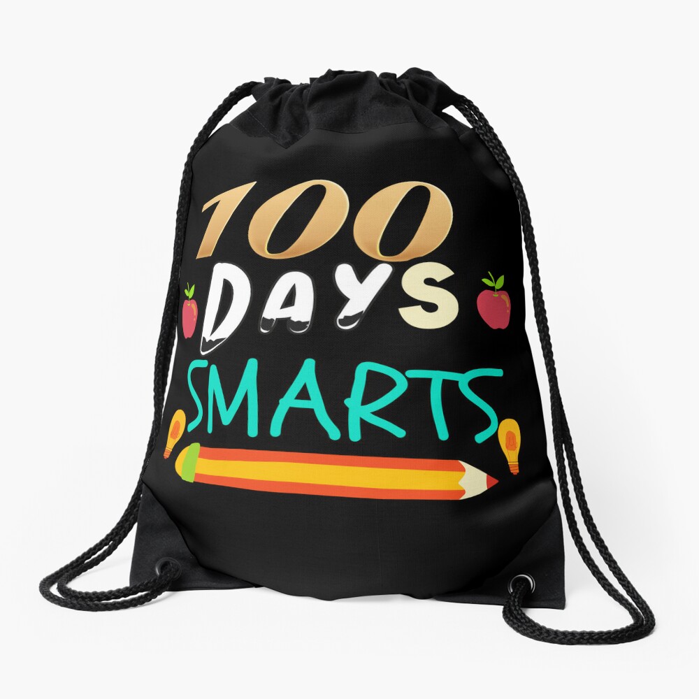100 Day Of School Teacher T Chirts Drawstring Bag DSB799