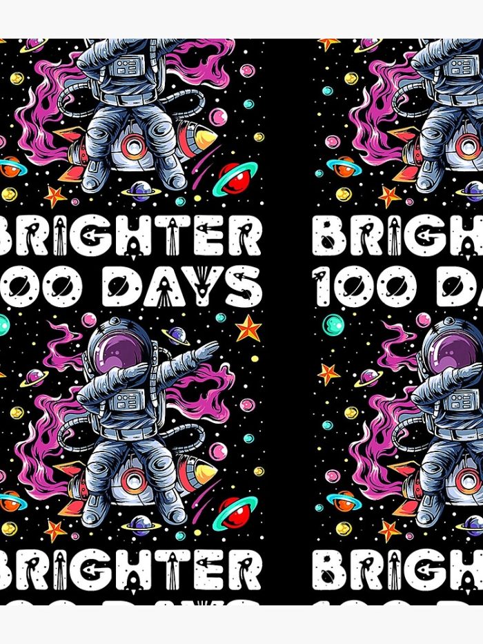 100 Days Brighter 100Th Day Of School Astronaut Ou Backpack PBP133 1