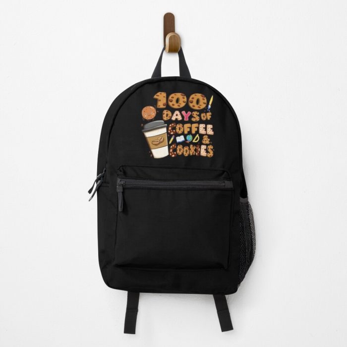 100 Days Of Coffee And Cookies 100Th Day Of School Teacher Kids Backpack PBP1014