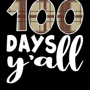 100 Days Of School 100 Days YAll 100Th Day Of School Drawstring Bag DSB1487 1