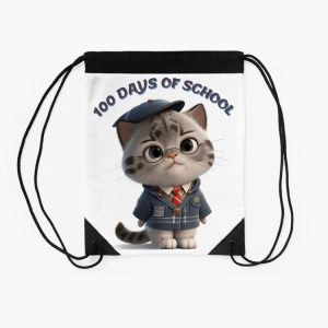 100 Days Of School Drawstring Bag DSB321 2