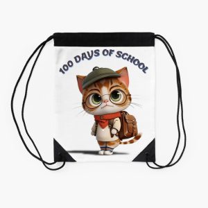 100 Days Of School Drawstring Bag DSB324 2