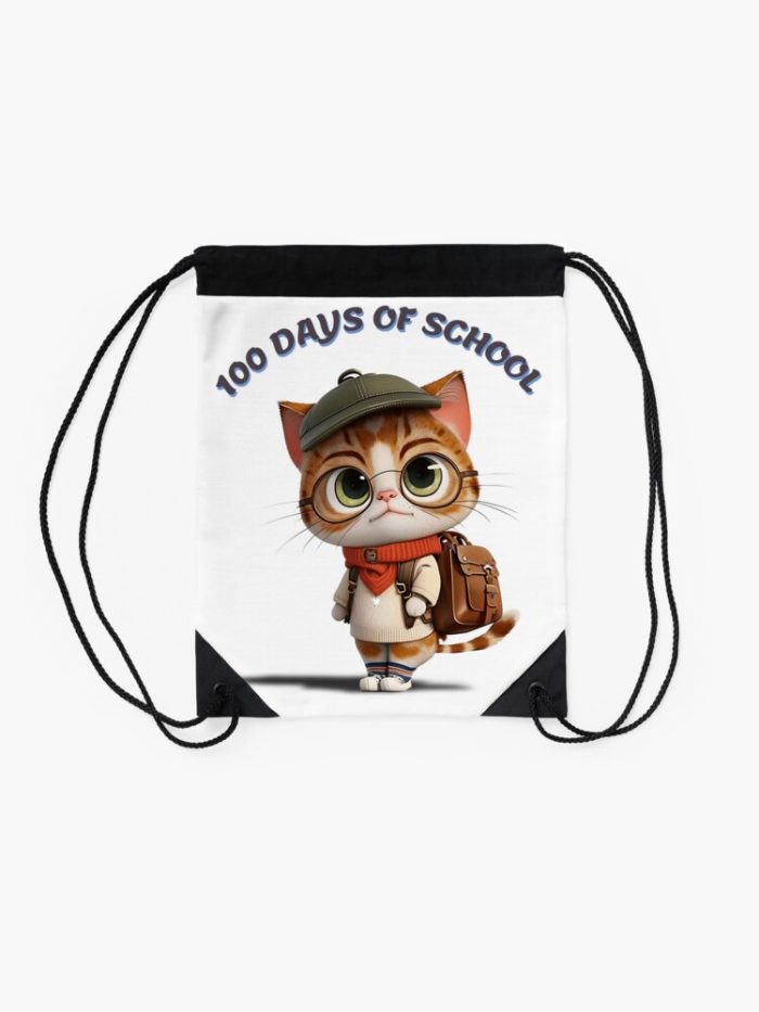 100 Days Of School Drawstring Bag DSB324 2