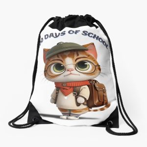 100 Days Of School Drawstring Bag DSB324