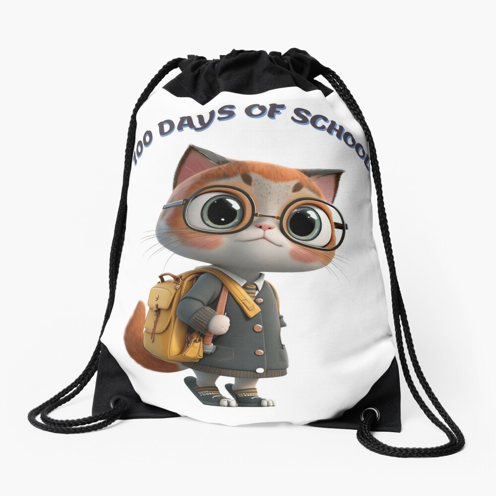 100 Days Of School Drawstring Bag DSB469