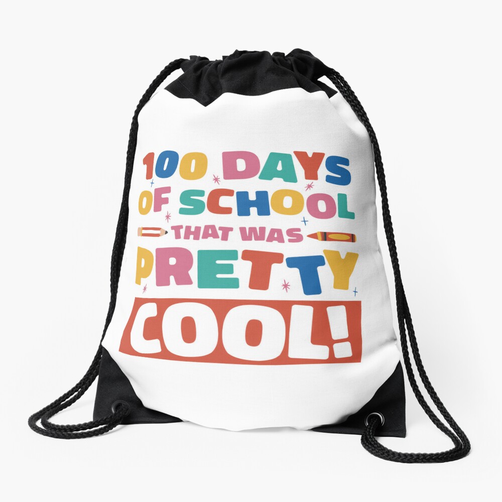 100 Days Of School Drawstring Bag DSB757
