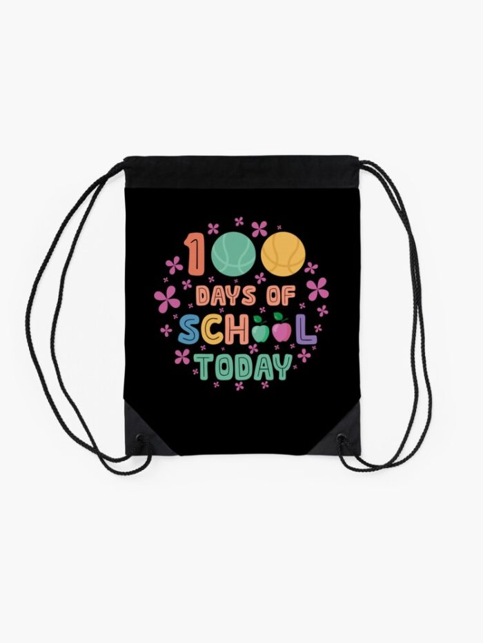 100 Days Of School Today Drawstring Bag DSB1476 2