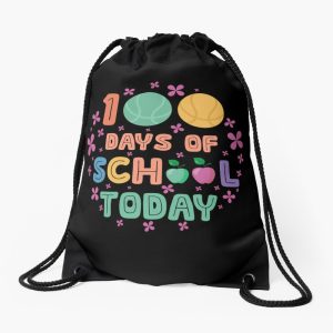 100 Days Of School Today Drawstring Bag DSB1476