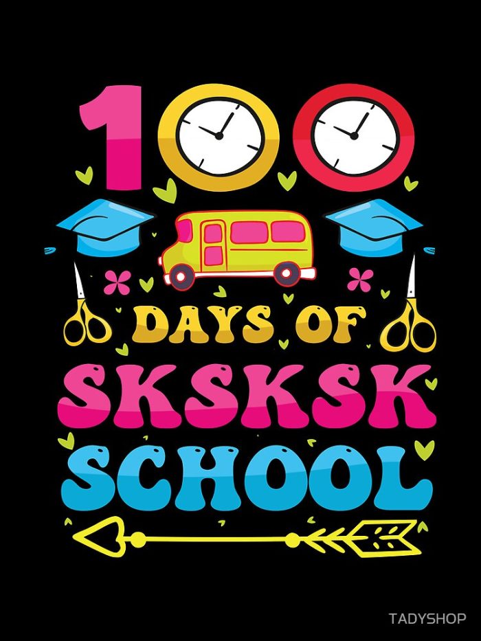 100 Days Of Sksksk School Drawstring Bag DSB1438 1