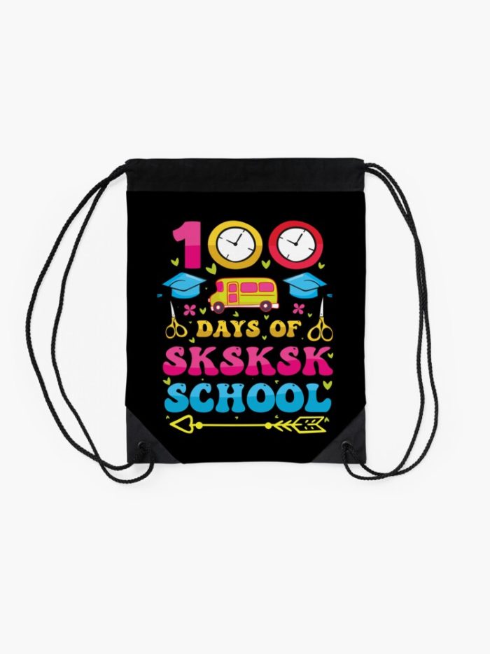 100 Days Of Sksksk School Drawstring Bag DSB1438 2