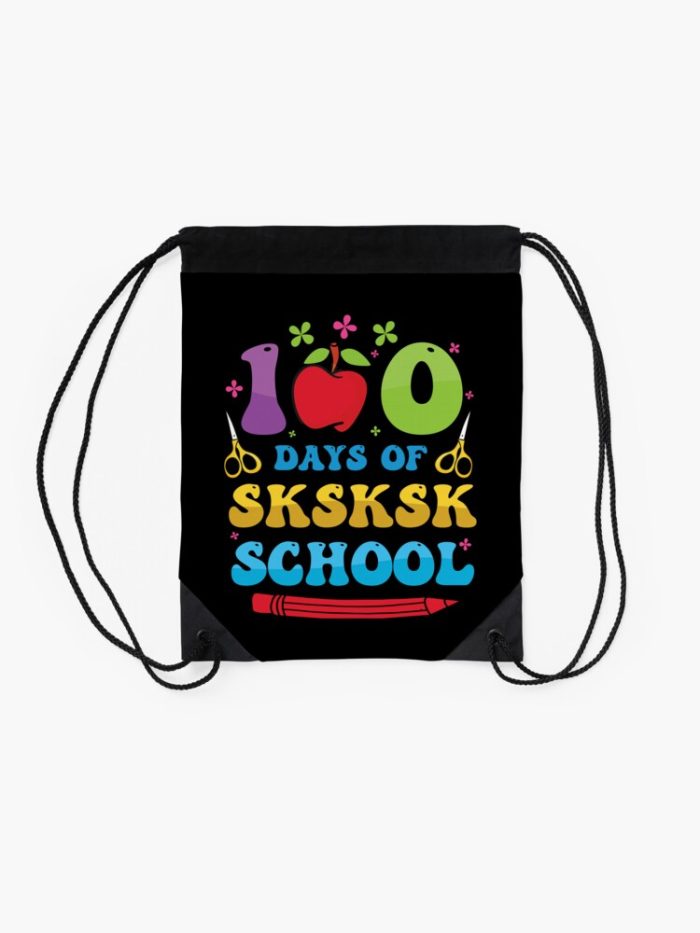 100 Days Of Sksksk School Drawstring Bag DSB1478 2