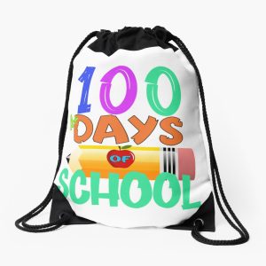 100Th Day Of School 100Th Day Happy 100Th Day Of School Teacher 100Th Day Of School Drawstring Bag DSB695