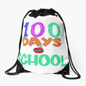 100Th Day Of School 100Th Day Happy 100Th Day Of School Teacher 100Th Day Of School Drawstring Bag DSB727