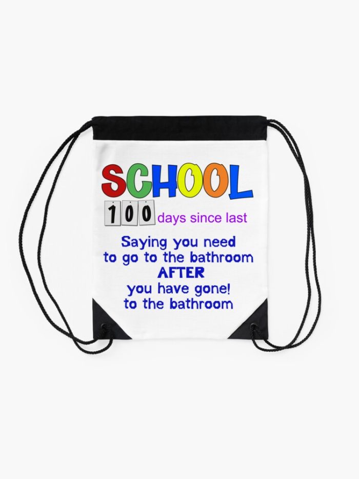 100Th Day Of School 100Th Day Happy 100Th Day Of School Teacher 100Th Day Of School Drawstring Bag DSB728 2