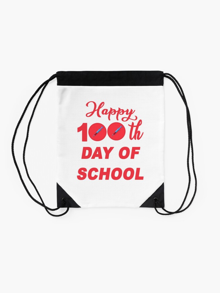 100Th-Day-Of-School-2023-Drawstring-Bag-DSB1096-2 100Th Day Of School 2023 Drawstring Bag DSB1096 2