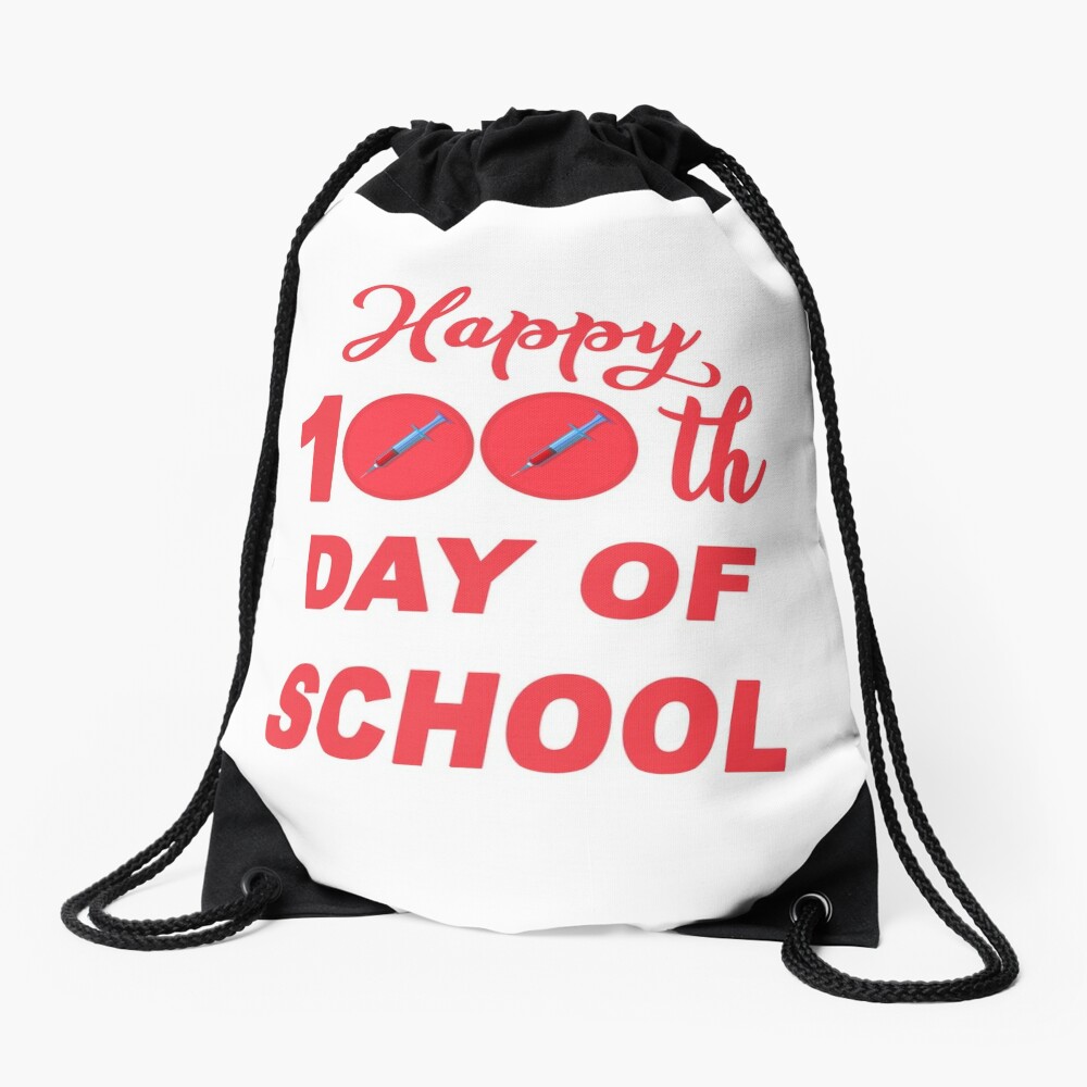 100Th Day Of School 2023 Drawstring Bag DSB1096