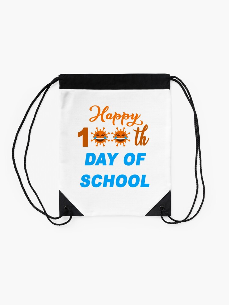 100Th-Day-Of-School-2023-Drawstring-Bag-DSB1105-2 100Th Day Of School 2023 Drawstring Bag DSB1105 2