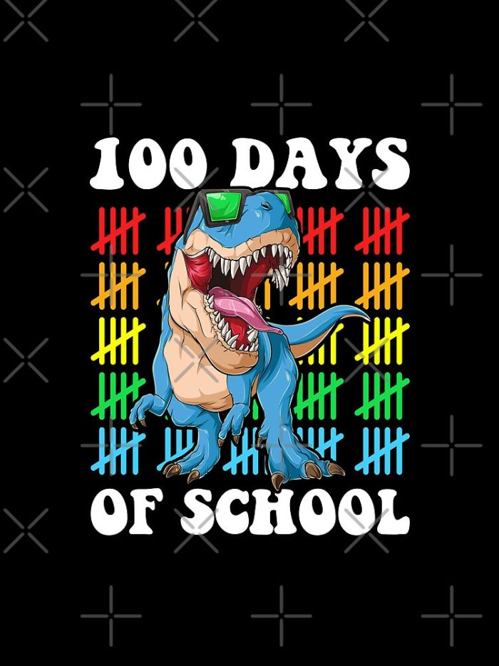 100Th Day Of School Boys Trex 100 Days Of Kindergarten Drawstring Bag DSB366 1