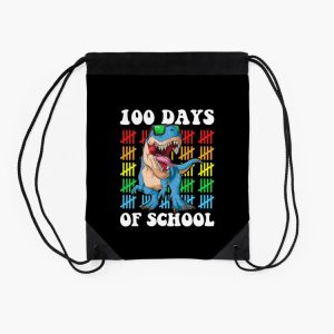 100Th Day Of School Boys Trex 100 Days Of Kindergarten Drawstring Bag DSB366 2