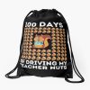 100Th Day Of School Cool Squirrel Funny 100 Days Of School Drawstring Bag DSB1185