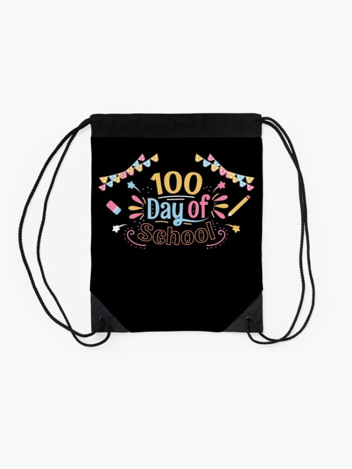 100Th Day Of School Drawstring Bag DSB1300 2