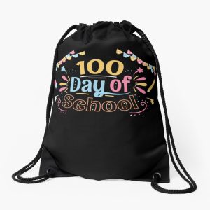 100Th Day Of School Drawstring Bag DSB1300