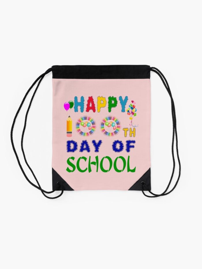 100Th Day Of School Drawstring Bag DSB294 2