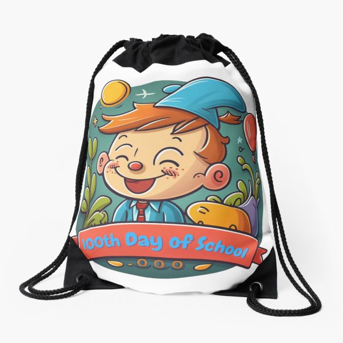 100Th Day Of School Drawstring Bag DSB323