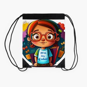 100Th Day Of School Drawstring Bag DSB378 2