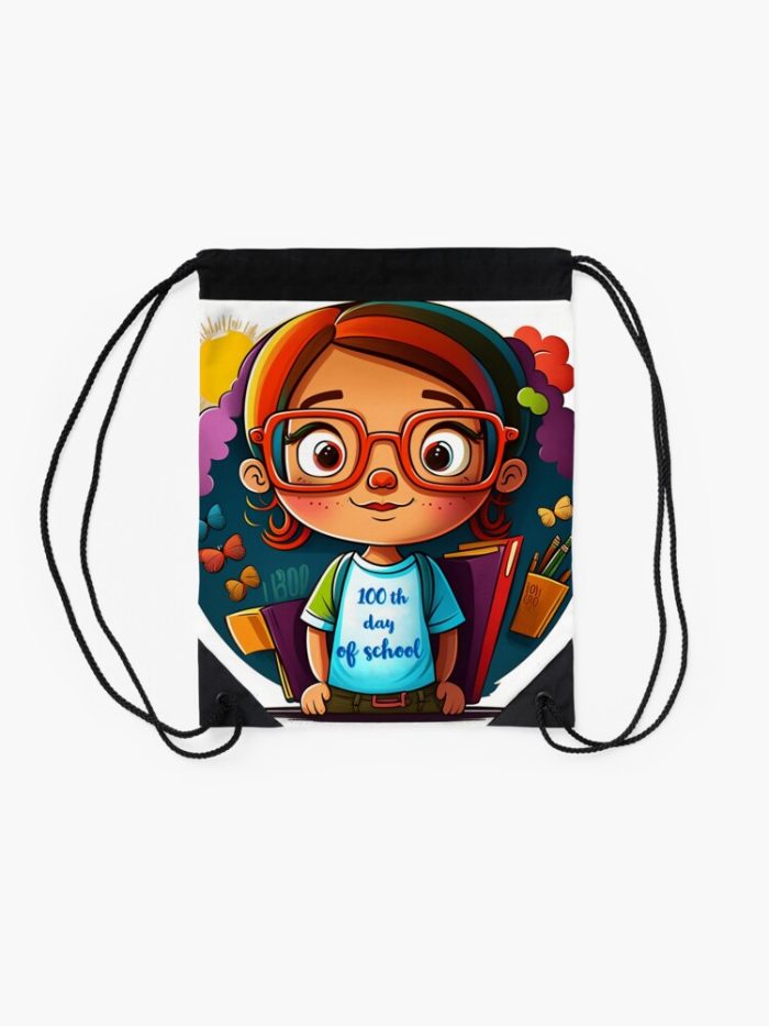 100Th Day Of School Drawstring Bag DSB378 2